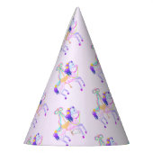 Carrousel Paardenpapier pet Feesthoedjes (Links)