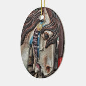 Carrousel Paardenpotlood Art Ornament (Links)