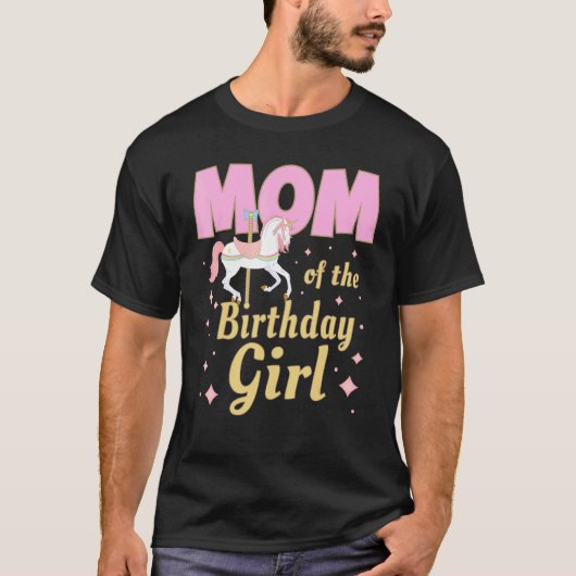 Carrousel Party Family Matching Ma 1st First Birth T-shirt (Voorkant)