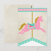 Carrousel Pennant Banner Spacer Briefkaart (Voorkant / Achterkant)