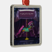 Carrousel Pony Big Sister Keepsake Ornamnet Metalen Ornament (Rechts)