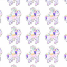 Carrousel Pony (blad) contour sticker