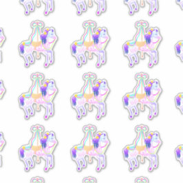Carrousel Pony (blad) contour sticker