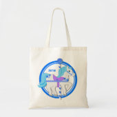 Carrousel Pony blauw met sterren Tote Bag (Voorkant)