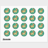 Carrousel Pony - Daisy Flower Ronde Sticker (Vel)