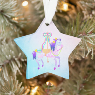 Carrousel Pony Star Acrylversiering Ornament
