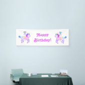 Carrousel Pony verjaardagsbanner Spandoek (Beurs)