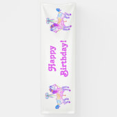 Carrousel Pony verjaardagsbanner Spandoek (Verticaal)