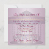 Carrousel pony's 8e verjaardagsfeest uitnodiging 8 (Achterkant)