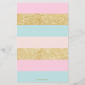 Carrousel roze mijnkapsel Berichtblad (Achterkant)