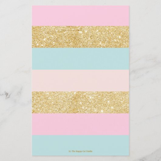 Carrousel roze mijnkapsel Berichtblad (Achterkant)