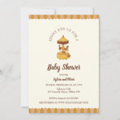 Carrousel schattig baby shower genderneutraal kaart (Voorkant)