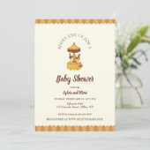 Carrousel schattig baby shower genderneutraal kaart (Staand voorkant)
