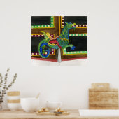 Carrousel Seahorse Poster/Print Poster (Keuken)
