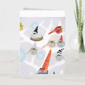 Carrousel Snow Christmas Kaart (Achterkant)