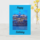 " CARROUSEL" SPECIALE PERSOON'S VERJAARDAG KAART (Gele Bloem)