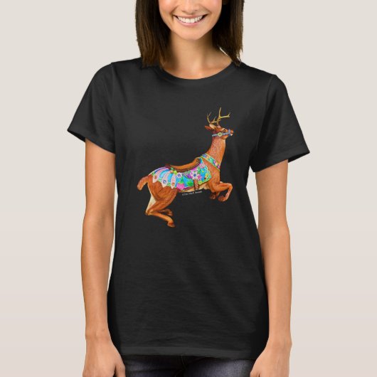 Carrousel Stag donker T-shirt (Voorkant)