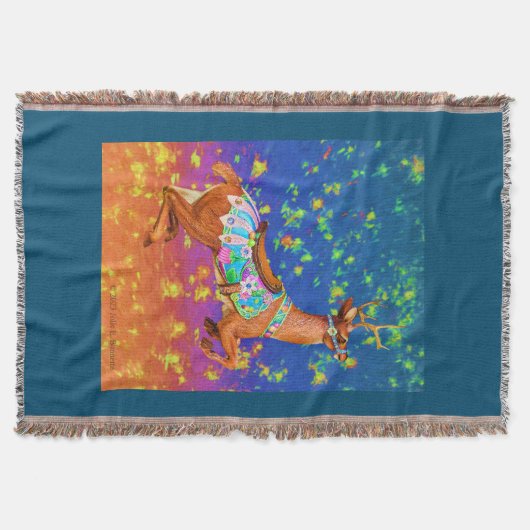 Carrousel Stag Gooi Deken (Voorkant)