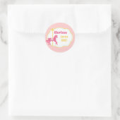 Carrousel Stickers - Roze Gouden Munt Schattigee P (Tas)