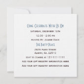 Carrousel: Uitnodiging voor gepersonaliseerd Baby  (Achterkant)