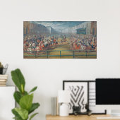 Carrousel van Amazons in 1682 Poster (Thuiskantoor)