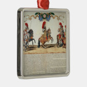 Carrousel van Louis XIV Front of Tuileries Metalen Ornament (Rechts)