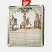 Carrousel van Louis XIV Front of Tuileries Metalen Ornament (Links)