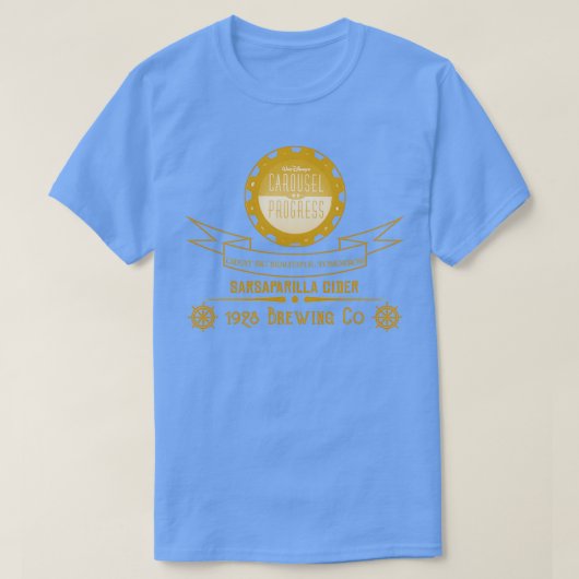 Carrousel van Progress Sarsaparilla Cider T-shirt (Design voorkant)