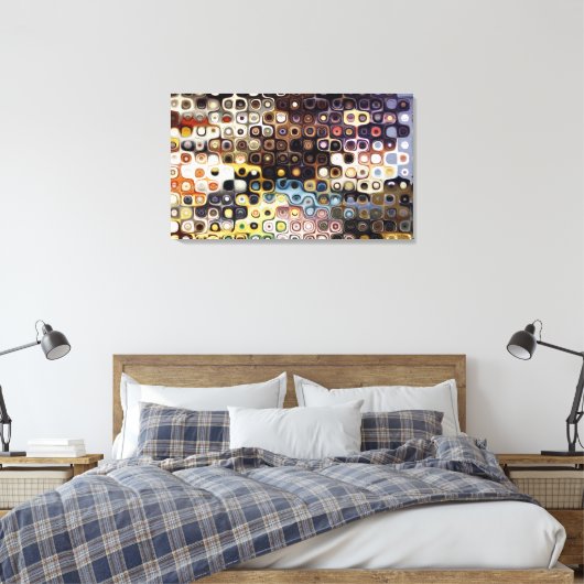 Carrousel van Simon Canvas Afdruk (Insitu (Slaapkamer))