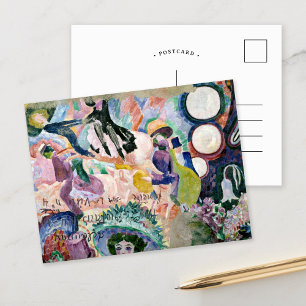 Carrousel van varkens   Robert Delaunay Briefkaart