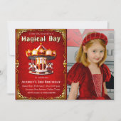 Carrousel Verjaardag met Foto Kaart (Voorkant)