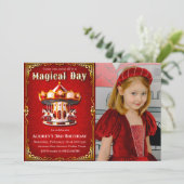 Carrousel Verjaardag met Foto Kaart (Staand voorkant)