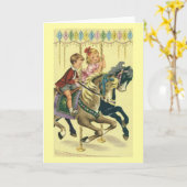  Carrousel Verjaardag Wenskaart Kaart (Gele Bloem)