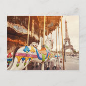 Carrousel voor de Eiffeltoren | Parijs, Frankrijk Briefkaart (Voorkant)