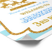 Carrousel welkomstfeest Boy circus poster (Hoek)