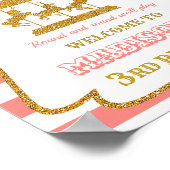 Carrousel welkomstfeest Girl circus poster (Hoek)