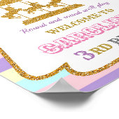 Carrousel welkomstfeest Girl circus poster (Hoek)