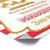 Carrousel welkomstfeest Girl circus poster (Hoek)