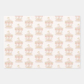 Carrousel Wrapping Paper Flat Sheet Set van 3 (Voorkant 3)