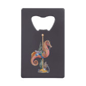 Carrousel Zeepaard Creditkaart Flessenopener (Voorkant)