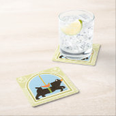 CarrouselBeer van June Erica Vess Kartonnen Onderzetters (Insitu)