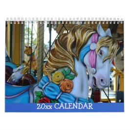 Carrouseldieren, kikker voor kattenpaarden kalender