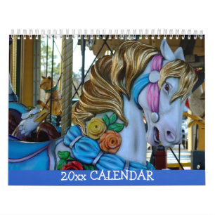 Carrouseldieren, kikker voor kattenpaarden kalender