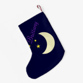 Carrouseldroams Midnight Blue Kerstmis Stocking Kleine Kerstsok (Achterkant (Hangend))