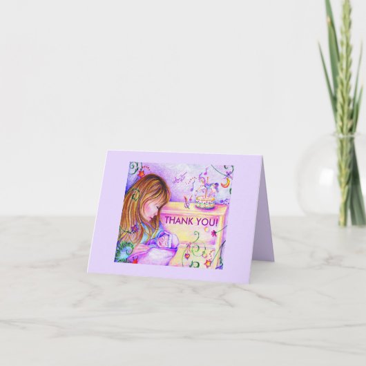 Carrouseldromen Dank u voor de blanco notiecards Bedankkaart (Voorkant)