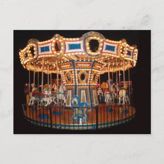 Carrouselfotografie gedrukt op ansichtkaart briefkaart