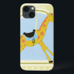 CarrouselGiraffe van June Erica Vess Case-Mate iPhone Case<br><div class="desc">Als u niet naar het park kunt gaan en op de grove-go-ronde kunt rijden, kan deze druk het volgende beste alternatief zijn. June Erica Vess maakte deze verbluffende uitlevering van een carrouselgiraffe op een pastelblauwe en groene achtergrond. Je wil gewoon op een ritje in cirkels springen. Zet deze amusementrit vandaag...</div>
