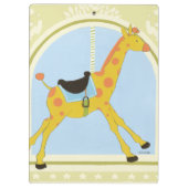 CarrouselGiraffe van June Erica Vess Klembord (Achterkant)
