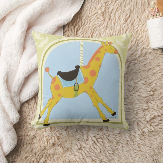 CarrouselGiraffe van June Erica Vess Kussen (Deken)