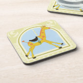 CarrouselGiraffe van June Erica Vess Onderzetter (Linkerzijde)